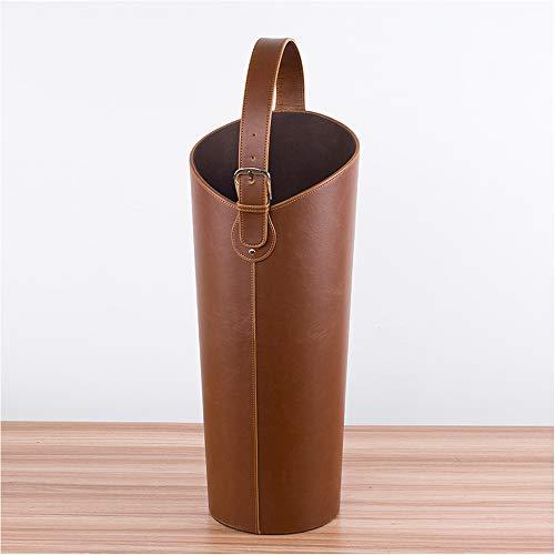 Umbrella stand Umbrella stand Modern, Indoor Umbrella Holder for Entrance Floor Standing Leather Round Umbrella Bucket for Home and Office Lightweight Umbrella Holder Rack
