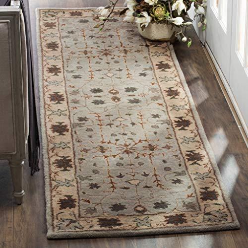 Safavieh SAFAVIEH Heritage Collection Runner Rug - 2\'3\" x 8\', Green & Beige, Handmade Traditional Oriental Wool, Ideal for High Traffic Areas in Living Room, Bedroom (HG864A)
