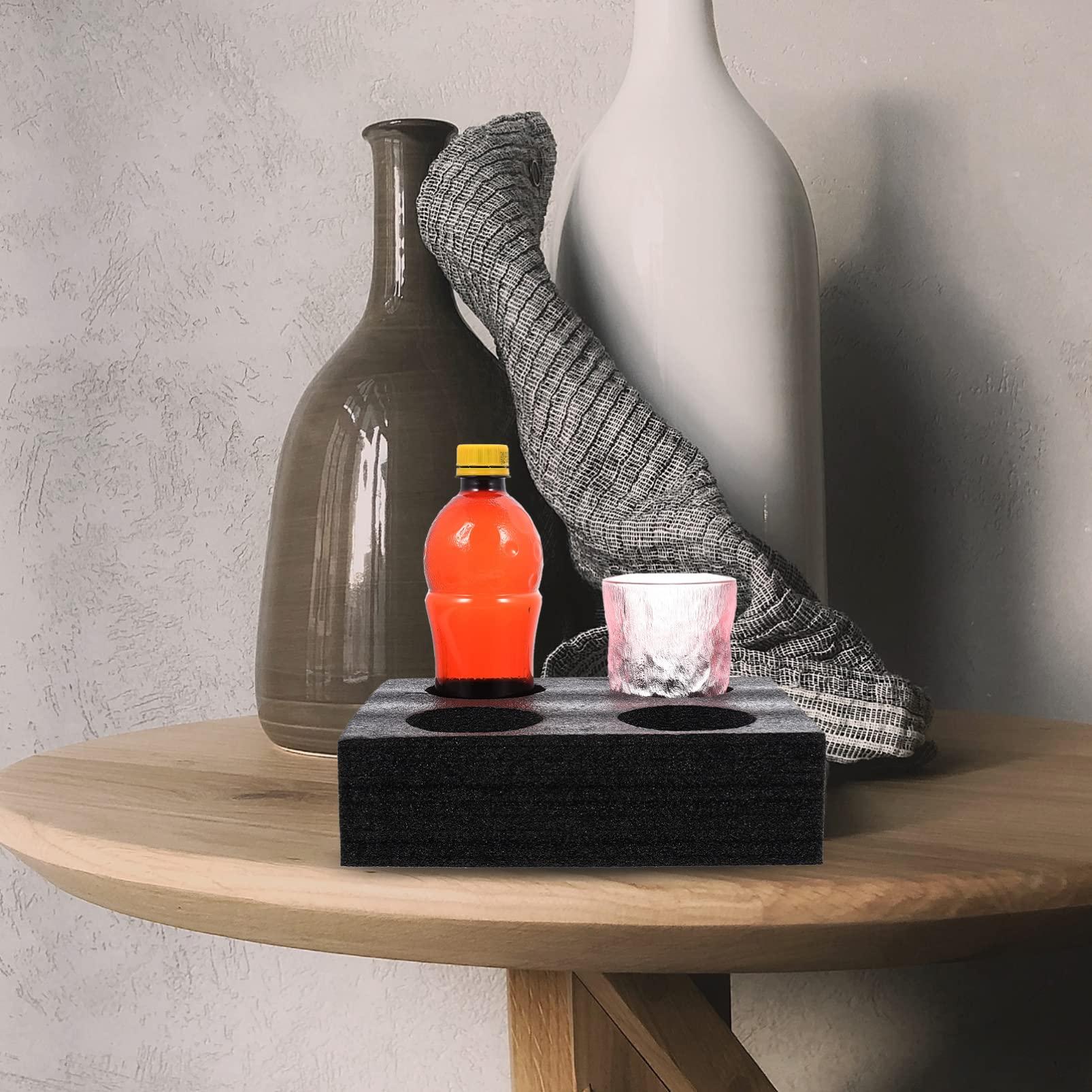 Zerodeko 2Pcs Foam Cup Holder Tray, 4 Drink Cup Takeout Carrier Tray Cup Fixing Packing Supply for, Coffee Milk Tea Beverage Holder for Outdoor Travel