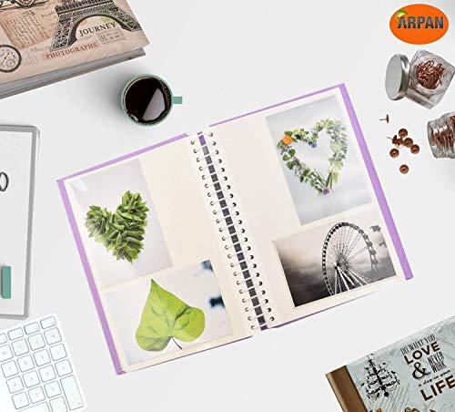 ARPAN ARPAN Large Self Adhesive Photo Albums with 20 sheet/40 Sides (Pastel Purple)