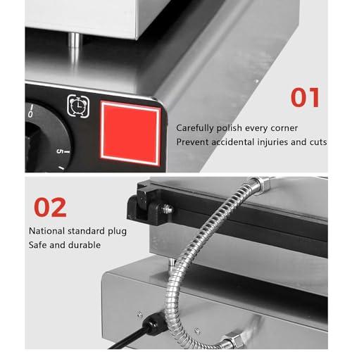 DAZULI Mini Dutch Pancake Baker Maker Commercial Electric Dorayaki Maker Muffin Making Machine Non-stick Waffle Pancake Maker for Restaurant Bakery Leisure Snack Bar,50hole