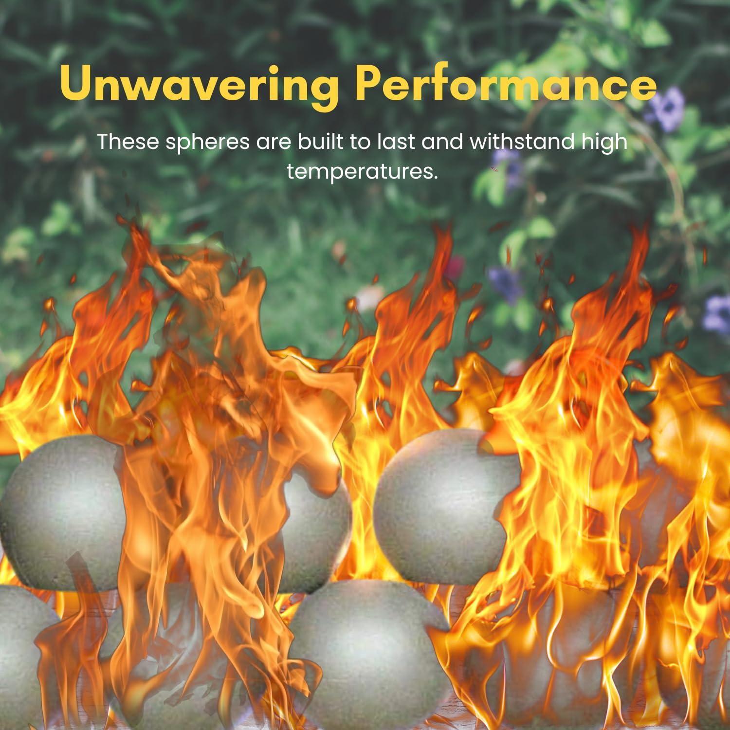 RealFyre RealFyre P45 5\" Graystone Fyre Spheres - 24\"