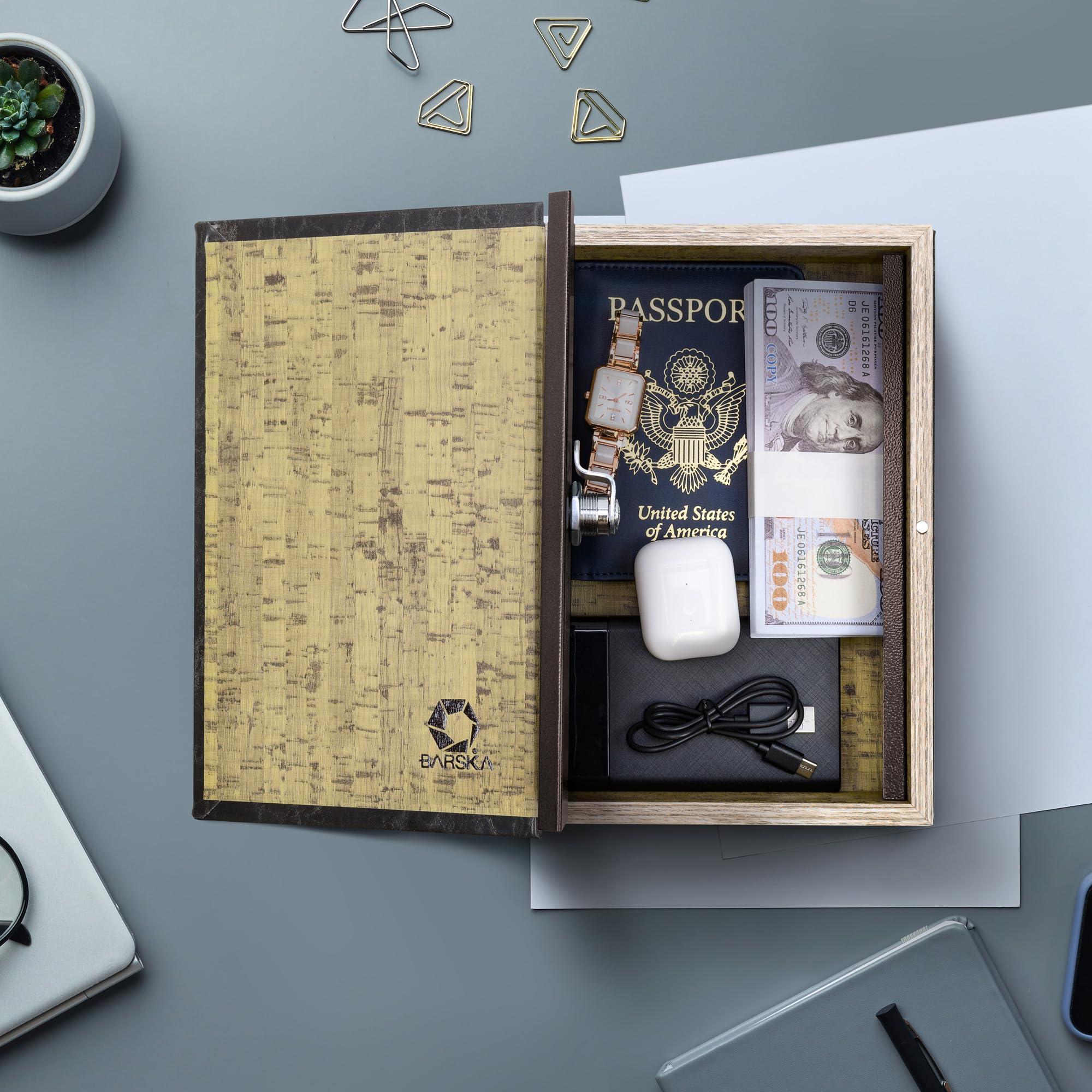 BARSKA Barska Antique Book Lock Box with Key Lock