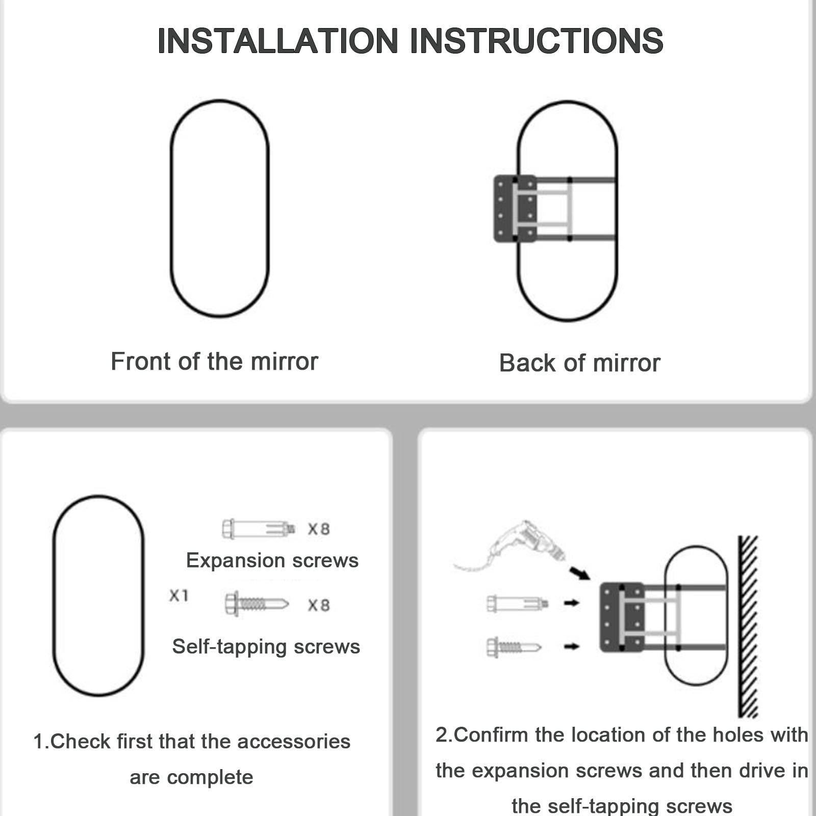 GQJNHUI GQJNHUI Iron,Bathroom Corner Mirror,Swivel Wall Mirror,Bathroom Side Hanging Beveled Mirror with Stand,Black/White/Gold,HD Silver Mirror,Vanity Mirror for Living Room Bedroom Hallway (Color : Wh