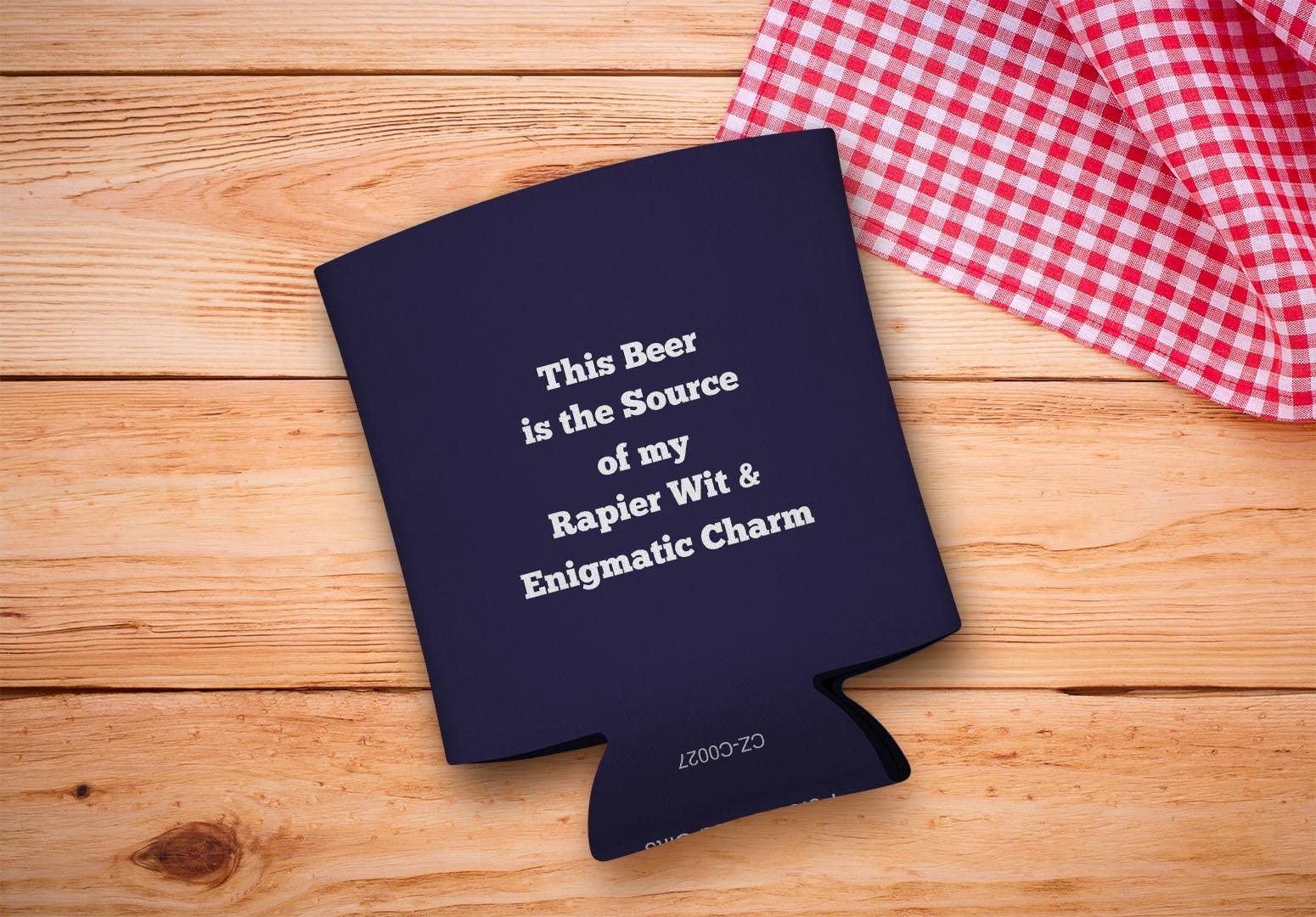 Personalized Gifts Unique Gifts Your Text Here Custom Coolies 48-pack Customized Can Coolie Drink Coolers Coolies Navy