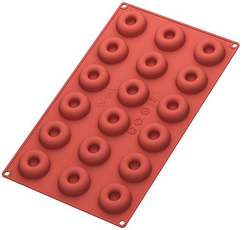 Ozera Ozera Silicone Mini Donut Pan, 18 Cavity Doughnut Baking Mold Tray - Muffin Cups, Cake Mold, Biscuit Mold