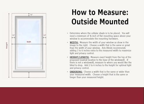 Arlo Blinds Arlo Blinds Single Cell Light Filtering Cordless Cellular Shades, Color: Cream, Size: 64.5" W x 72" H