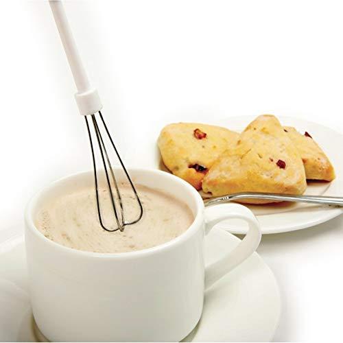 Electric Drink Mixers 5pc Deluxe Cordless Mini Mixer - Mix Whip Stir Blend Beat Drink Frother