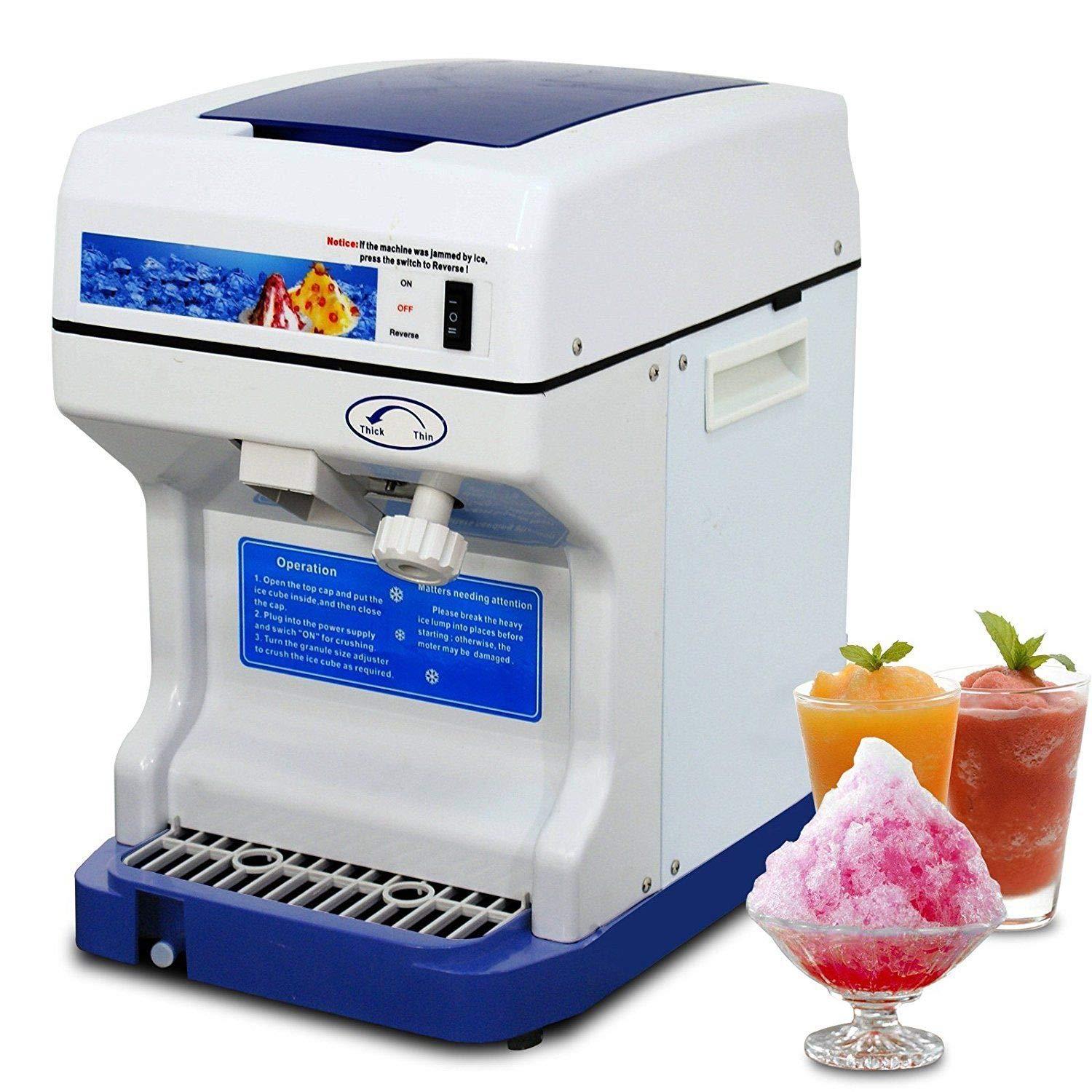 Mandycng Mandycng Heavy Duty Electric Commercial Snow Cone Machine Device Restaurant Dessert Ice Shaver Crusher Shaving Maker Bingsu Machine