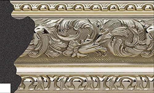 Generic Silver Picture Frame 3-1/2\" Polystyrene WholesaleArtsFrames-com 3348-A-44 (20X27)