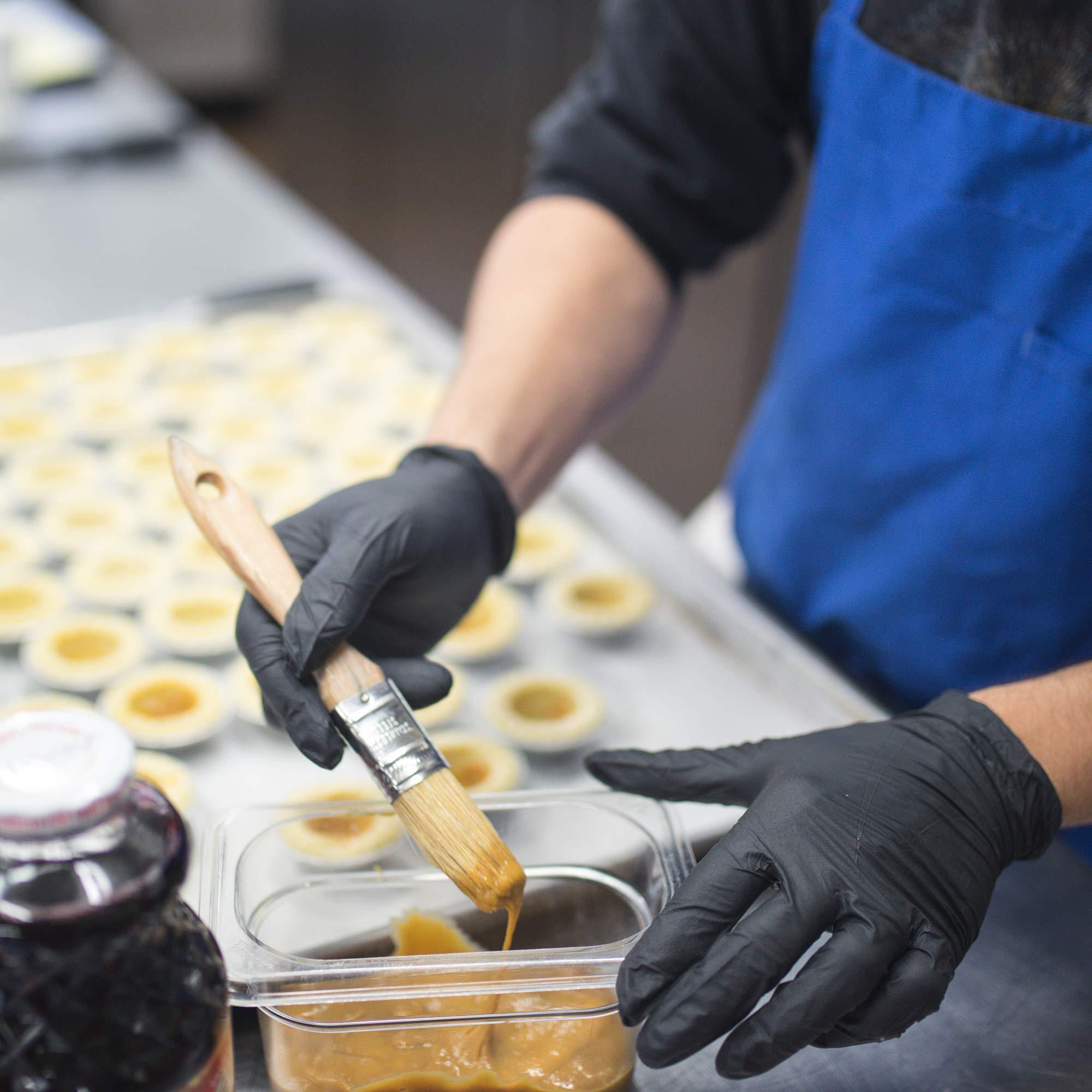 X3 AMMEX X3 Industrial Black Nitrile Gloves, Box of 200, 3 mil, Size Medium, Latex Free, Powder Free, Textured, Disposable, Non-Sterile, BX3D44100-BX