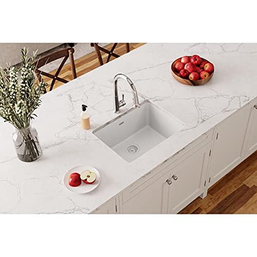 Elkay Elkay Quartz Classic ELGU2522WH0 Single Bowl Undermount Sink, White