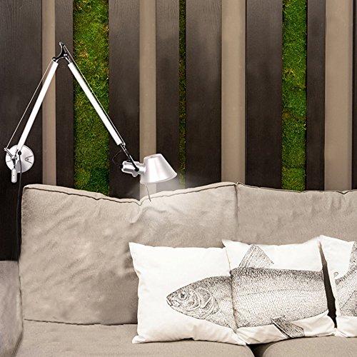 SUSUO SUSUO Lighting Long Swing-Arm Wall Lamp Extensible Wall Sconces with Adjustable Head