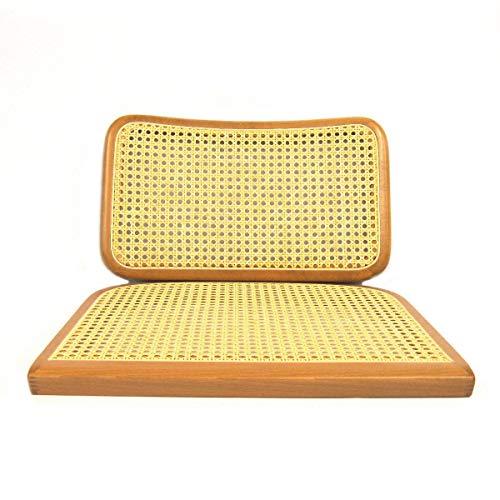 Breuer Chair Company Marcel Breuer Cesca Chair Replacement Cane Seat & Back in Honey Oak (Made in Italy; NO Holes)
