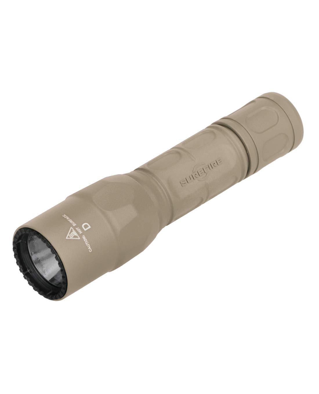 SureFire SureFire G2X Pro Dual-Output LED Flashlight with click switch, Desert Tan, Small