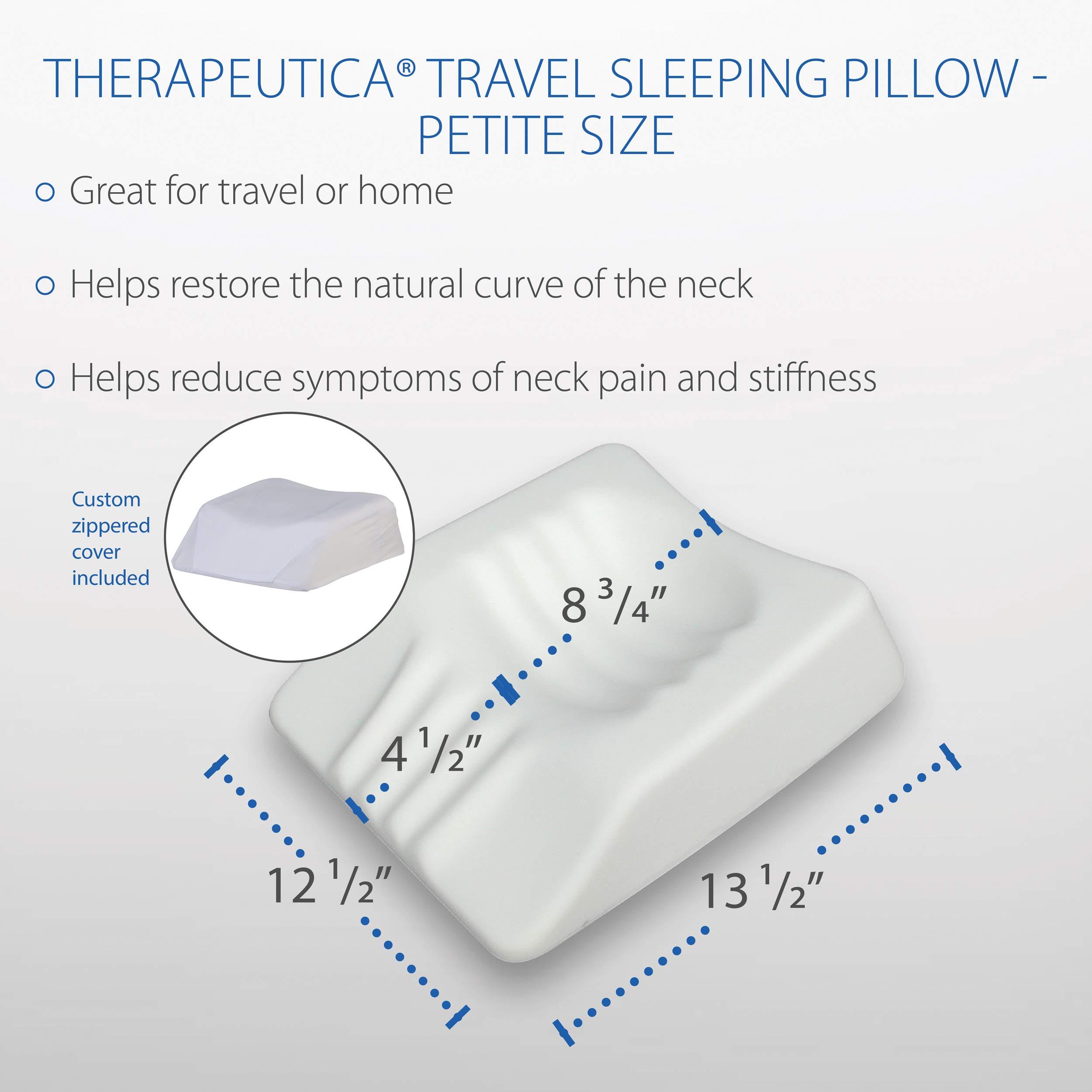 Therapeutica Therapeutica Travel Pillow, Firm Orthopedic Support, Average