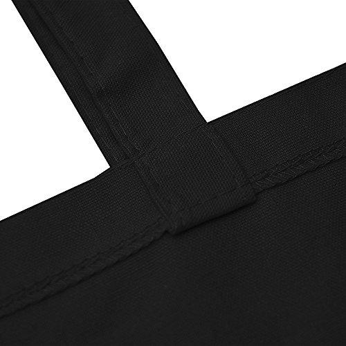 Augbunny Augbunny 100% Cotton Canvas Shopping Tote Bag Grocery Bag 4-pack