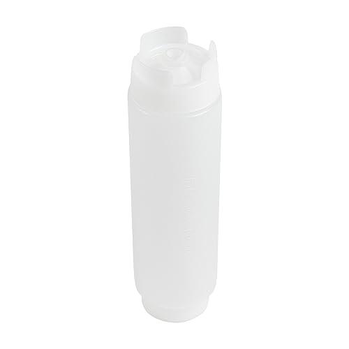 Restaurantware Restaurantware 16oz. FIFO Inverted Plastic Squeeze Bottle with Refill and Dispensing Lids - First In First Out - Perfect for Restaurants Catering and Food Trucks - 1ct box