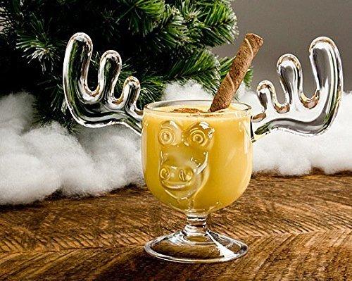 A&R Collectibles A&R Collectibles Christmas Eggnog Moose Mug Single Mug - Acrylic Safer Than Glass 8 oz.