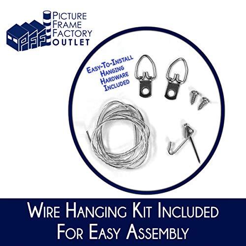 Picture Frame Factory Outlet (3) -20x29-1.25\" Flat Black Profile - Puzzle Frame - Hanging Hardware and Plexiglass Included