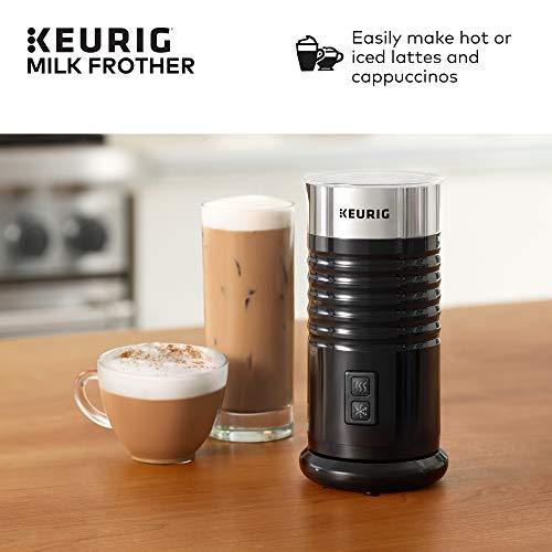 Keurig Keurig K-Mini Single-Serve K-Cup Coffee Maker, Black and Keurig Standalone Milk Frother, Black