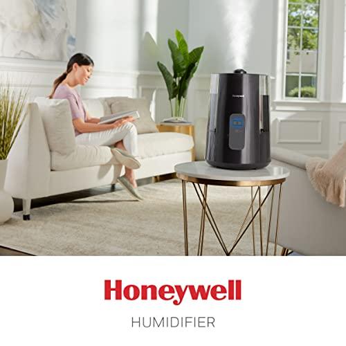 Honeywell Honeywell Dual Comfort Cool + Warm Mist humidifier. Humidifier for Bedroom, Office, Living Room and Home. Provides Temporary Relief from Dry air discomforts - Black, HWC775B