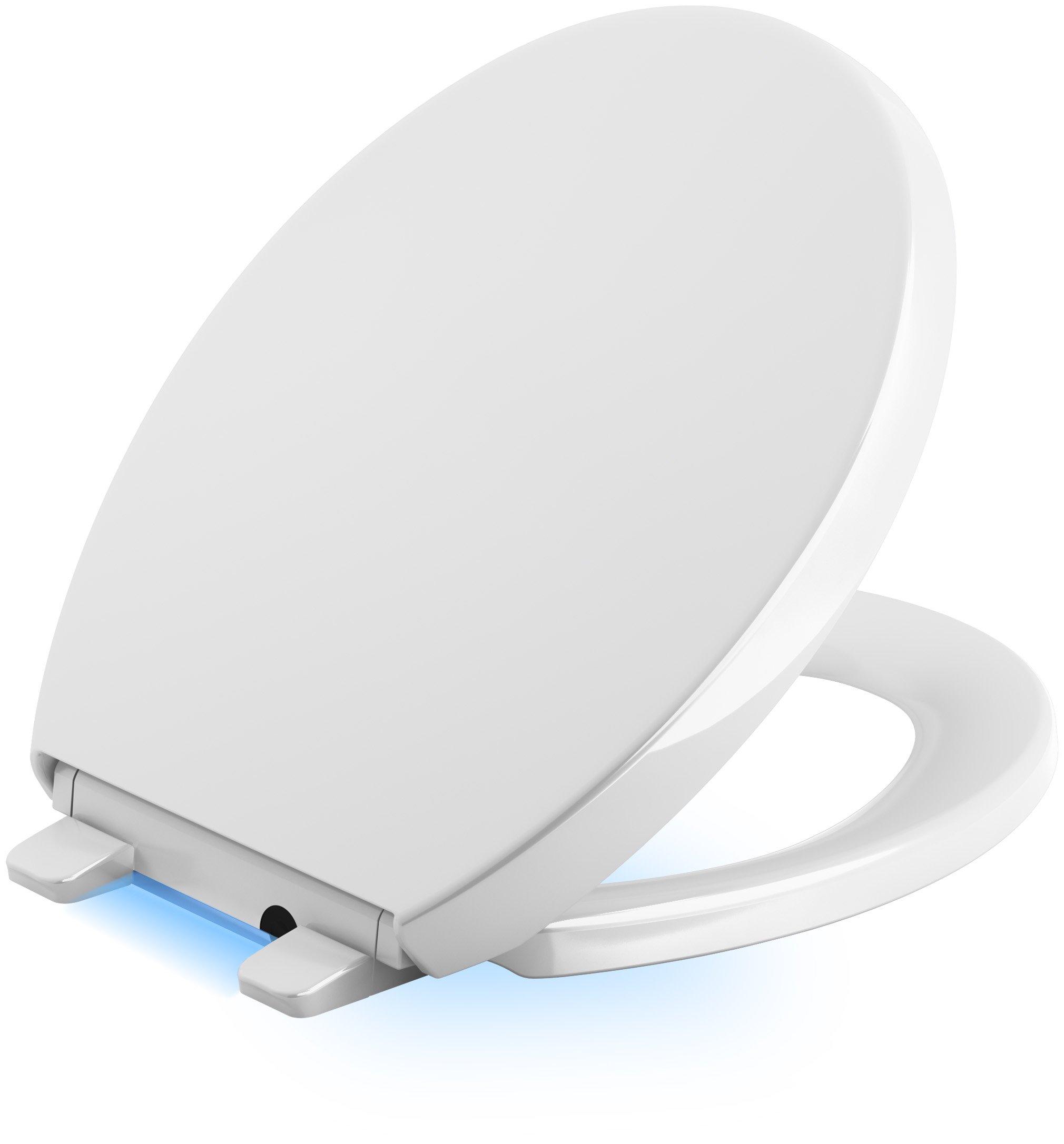 Kohler KOHLER Reveal(TM) Nightlight Q3(TM) Round-Front Toilet Seat, Dune