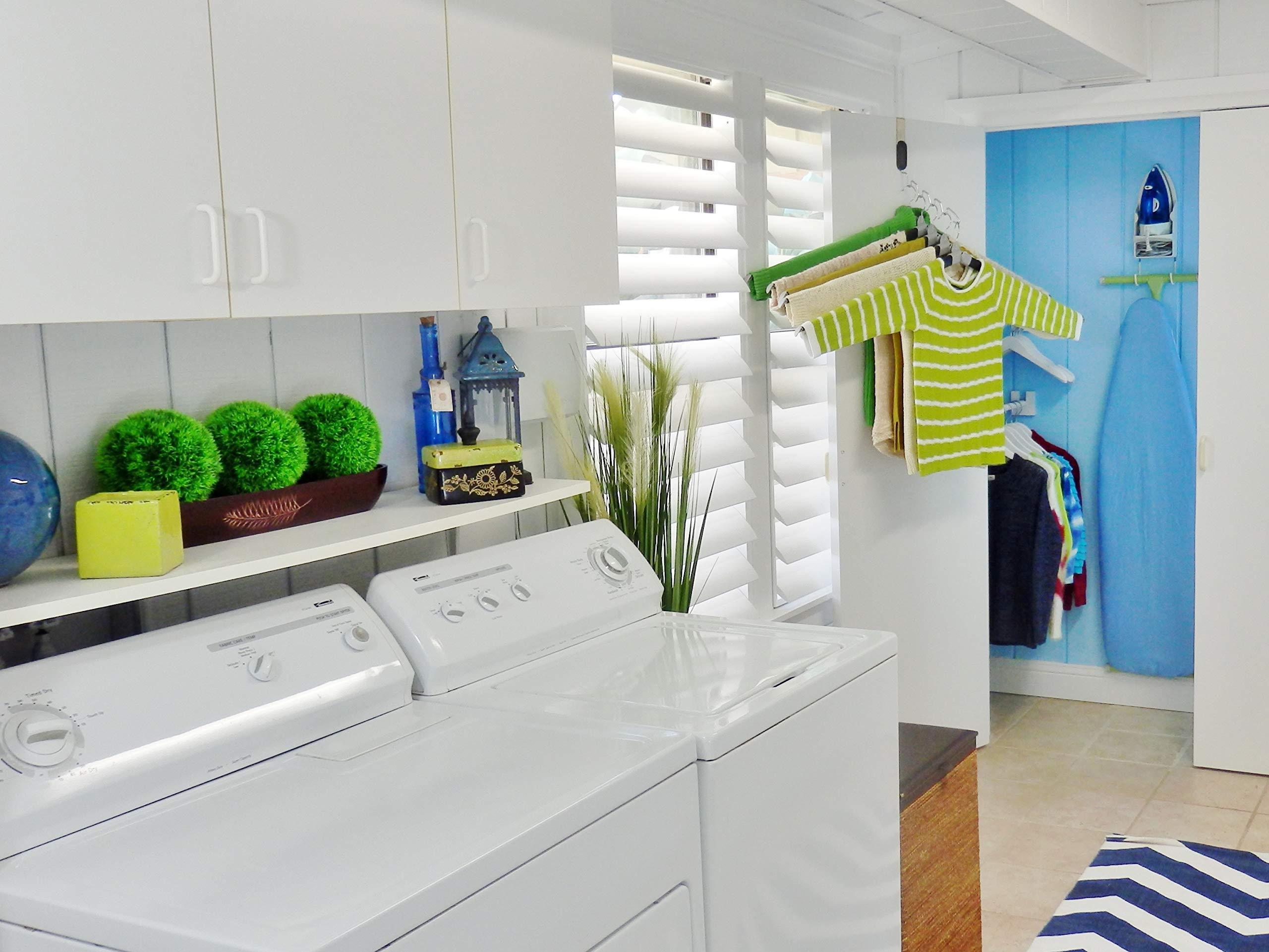 Mr. Laundry Clothes Drying Rack - Laundry Butler 5 Hanger Deluxe Set - Energy and Space Saving Design