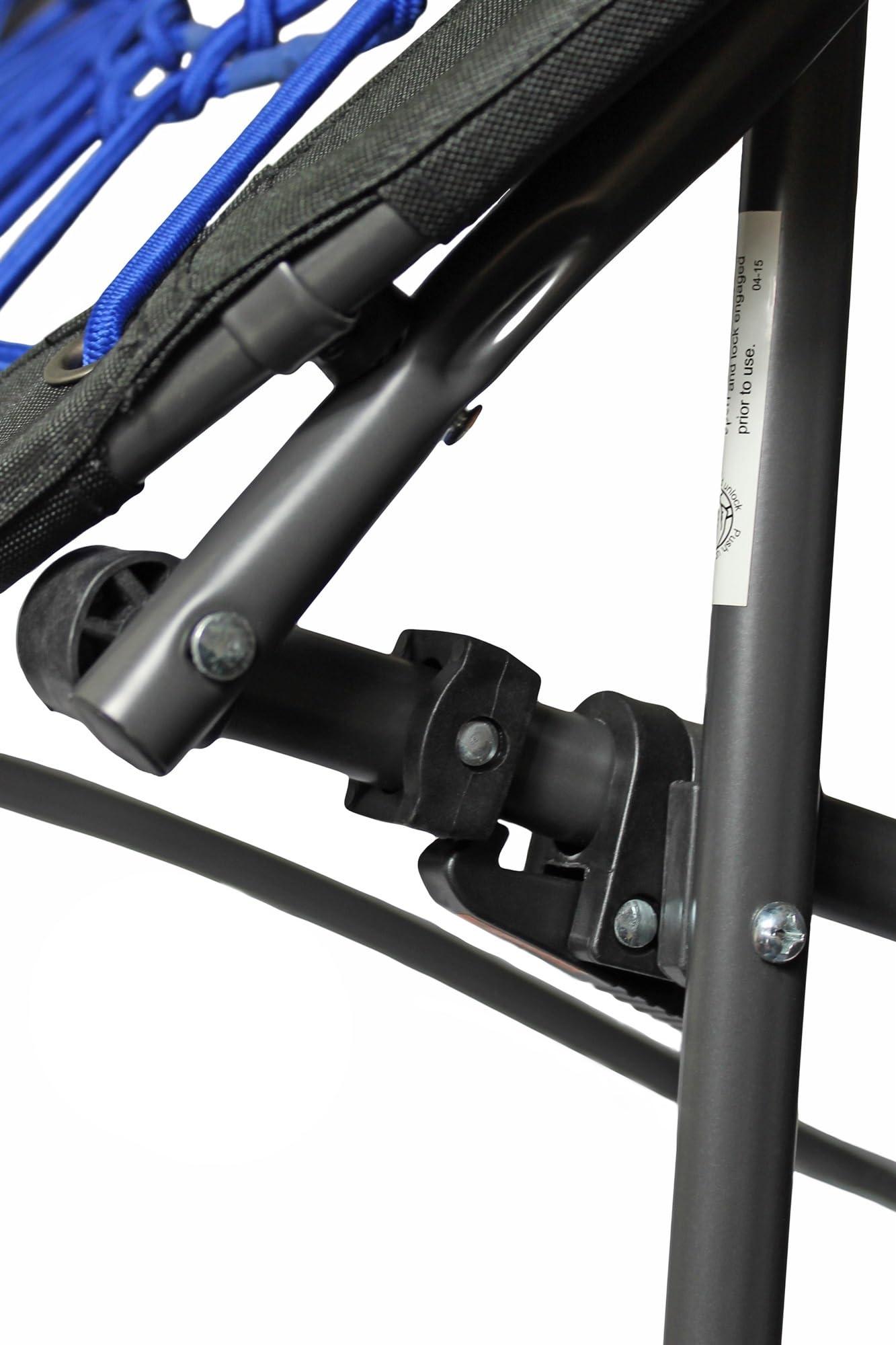 Zenithen Zenithen Limited Portable Indigo Bunjo Bungee Dish Chair, Perfect for Dorm Rooms, Reading, Studying, Gaming, Movie Nights Living Rooms, and Bedrooms, Indigo (Pack of 2)