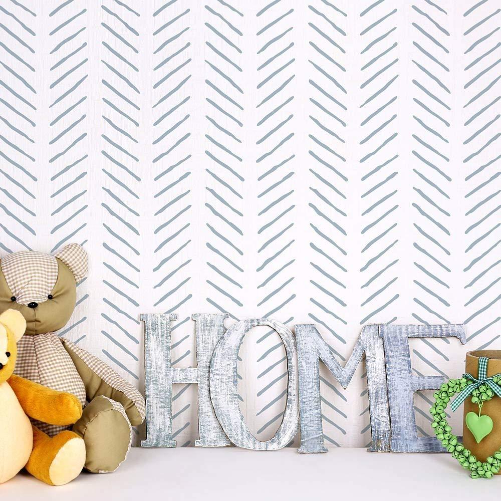 Cutting Edge Stencils Hand Drawn Chevron Wall StencilGeometric Stencil for Painting Walls Modern Stencils for Easy DIY Dcor Reusable Laser Cut Wall Stencil - Exclusive Stencil Designs from Cutting Edge Stencils