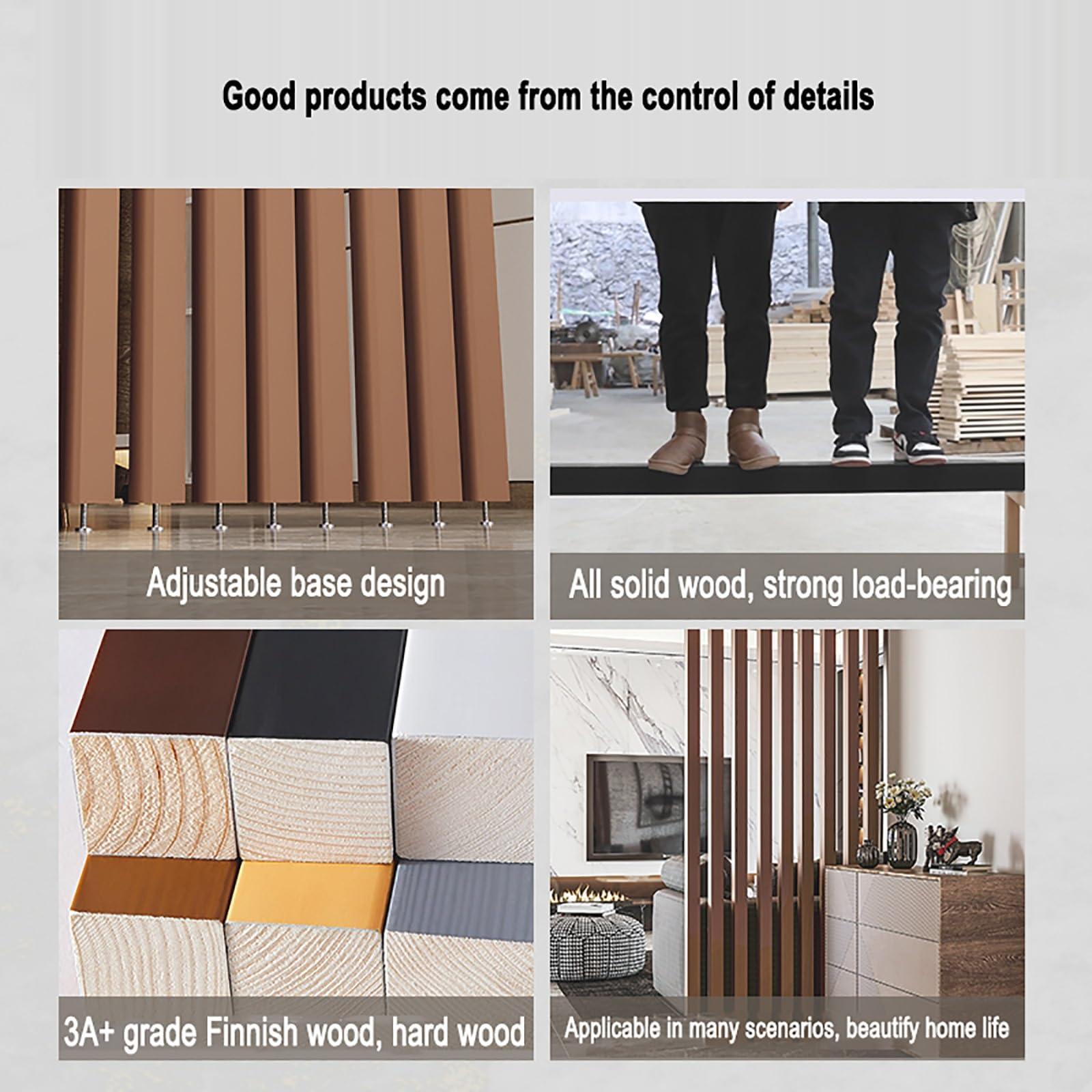 XDOPIRRS Floor to ceiling wooden wall partition post room divider,Floor to Ceiling Wall Post Partitions Screens Room Dividers,Wood Post Privacy Screens,Washroom/Balcony/Stairwell/Entrance Privacy Screen Column