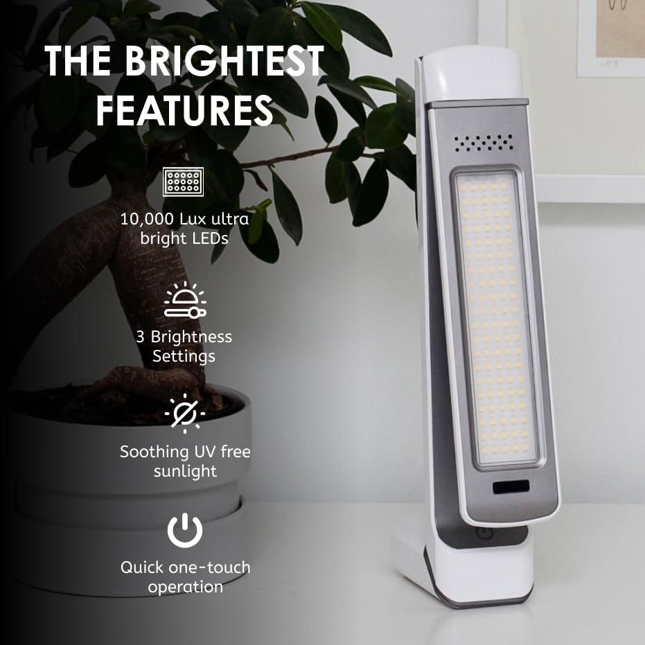 Circadian Optics Circadian Optics Lumos 2.0 Light Therapy Lamp | As Seen On Shark Tank | 10,000 Lux Full Spectrum UV-Free Light | Boost Mood, Improve Sleep, Increase Energy & Enhance Focus
