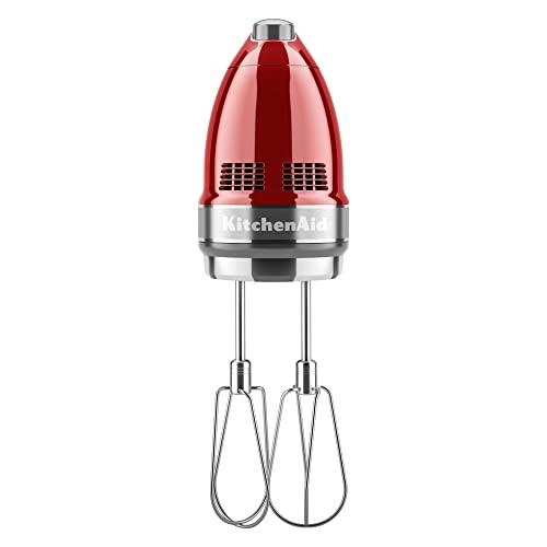 KitchenAid KitchenAid 9-Speed Digital Hand Mixer with Turbo Beater II Accessories and Pro Whisk - Candy Apple Red