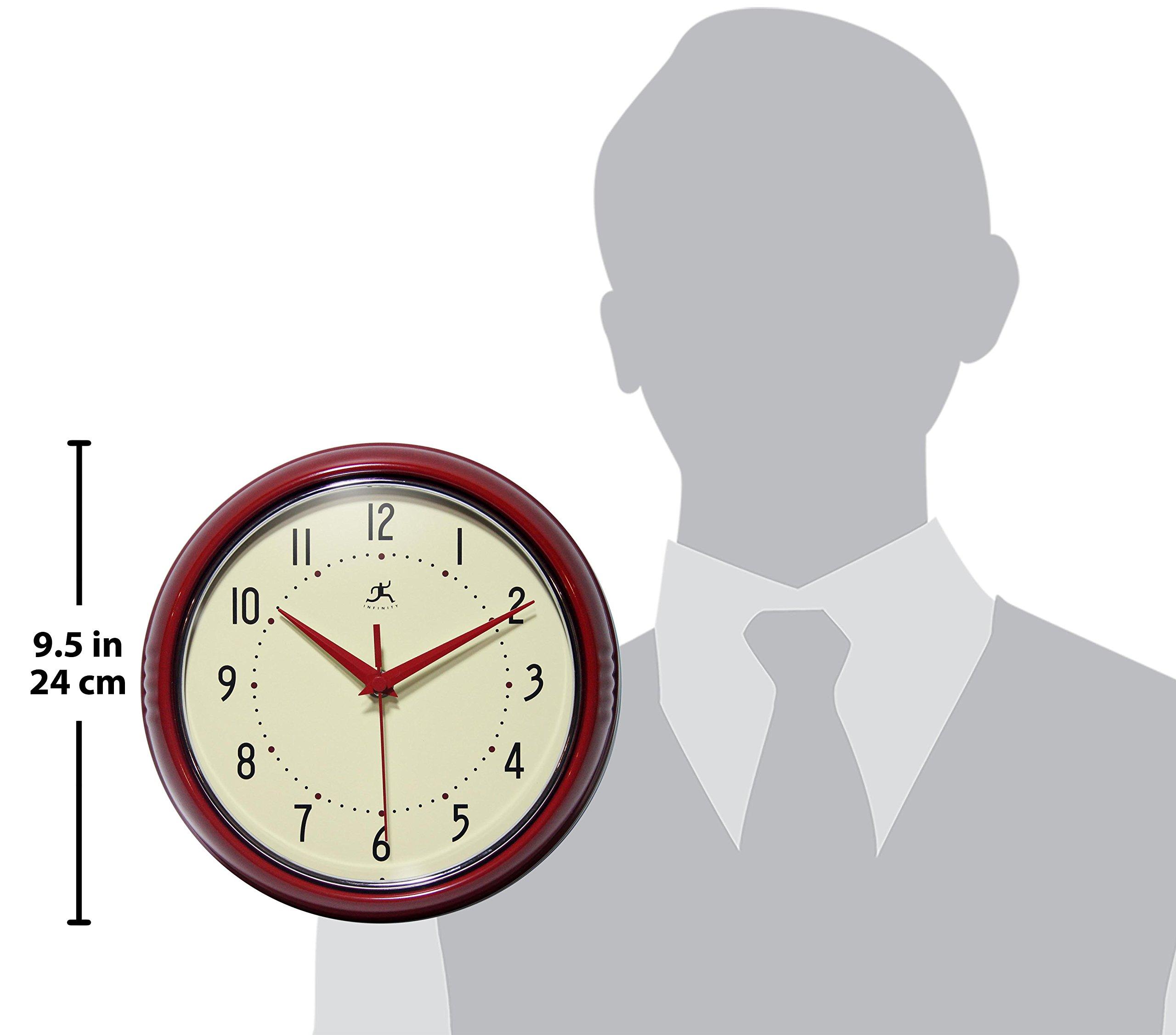 Infinity Instruments Infinity Instruments Retro Redux Wall Clock