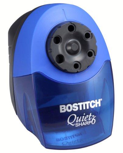 Bostitch Office Bostitch Office QuietSharp 6 Electric Pencil Sharpener, Heavy Duty Classroom Sharpener, Size Selector with 6 Different Sizes, Perfect for Classroom and Homeschool Use, Blue