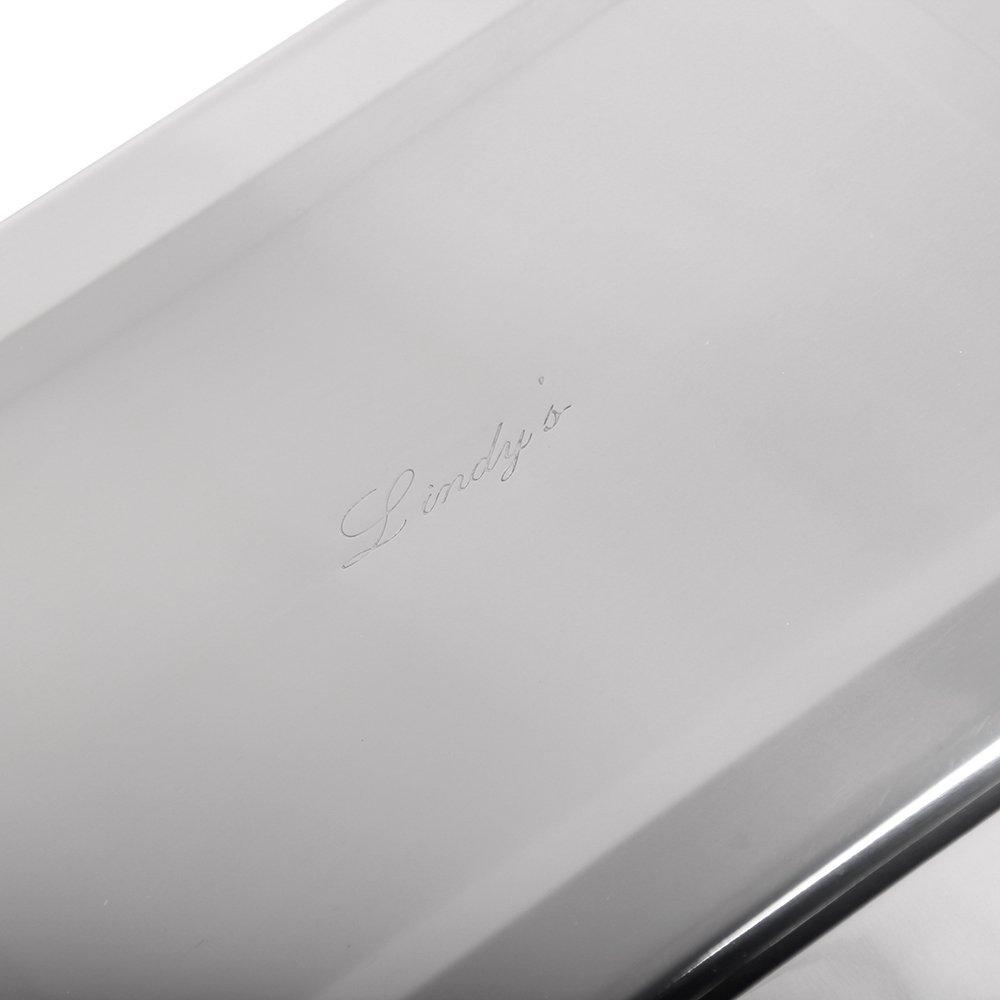 Lindy's Lindy\'s Stainless Steel 9 X 13 Inches Covered Cake Pan with Stainless Steel Lid, Deep Pan for Baking Cakes, Breads, Casseroles, Fish, Vegetables and More