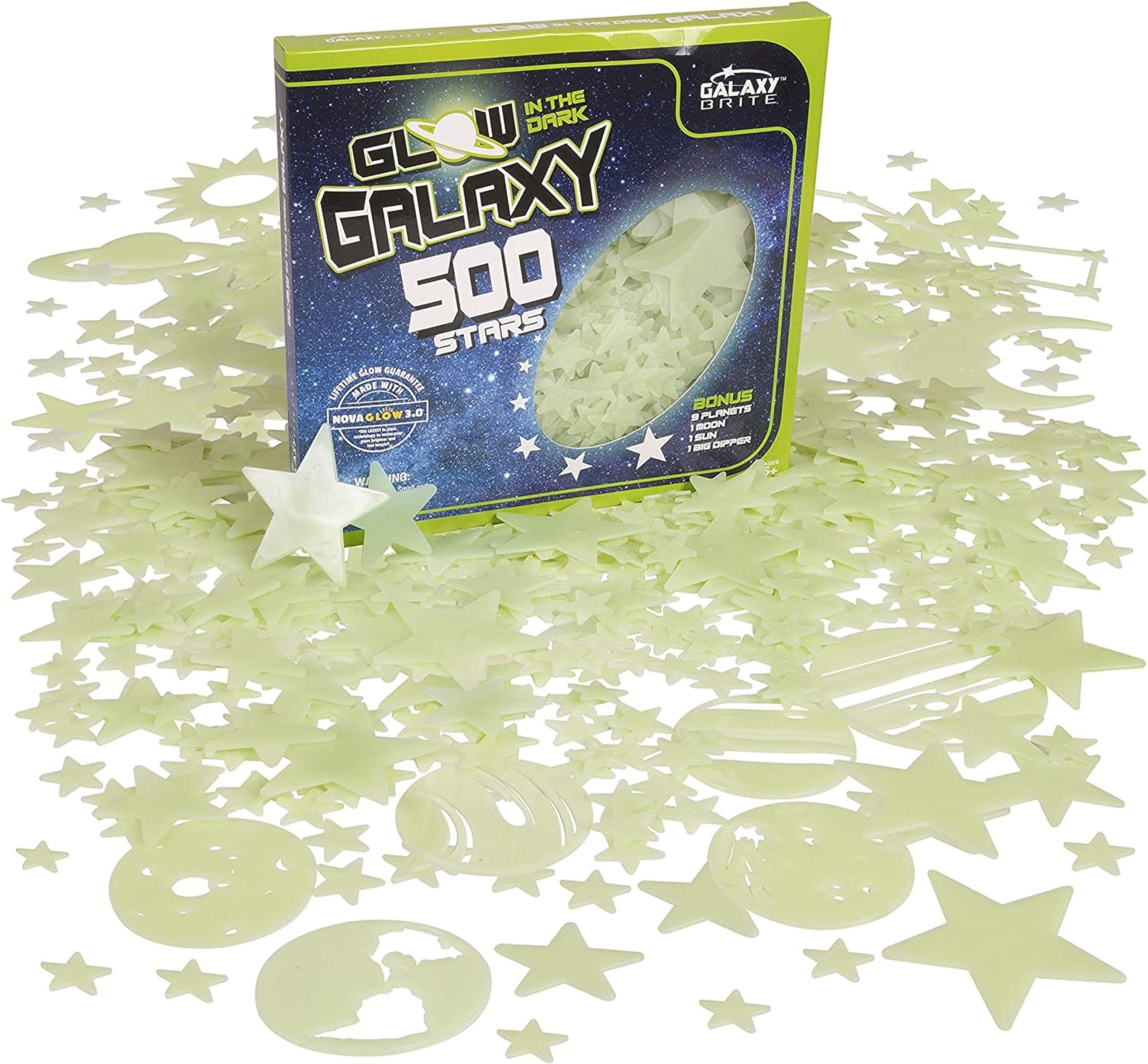 Ultra-Glow Super Stars Narwhal Novelties Glow in The Dark Stars for Ceiling, 500-Count, Largest Ceiling Glow Stars Assortment Includes Jumbo Sun, All 9 Planets, Bonus Moon and Entire Big Dipper Constellation Plus More! Stocking Stuffers
