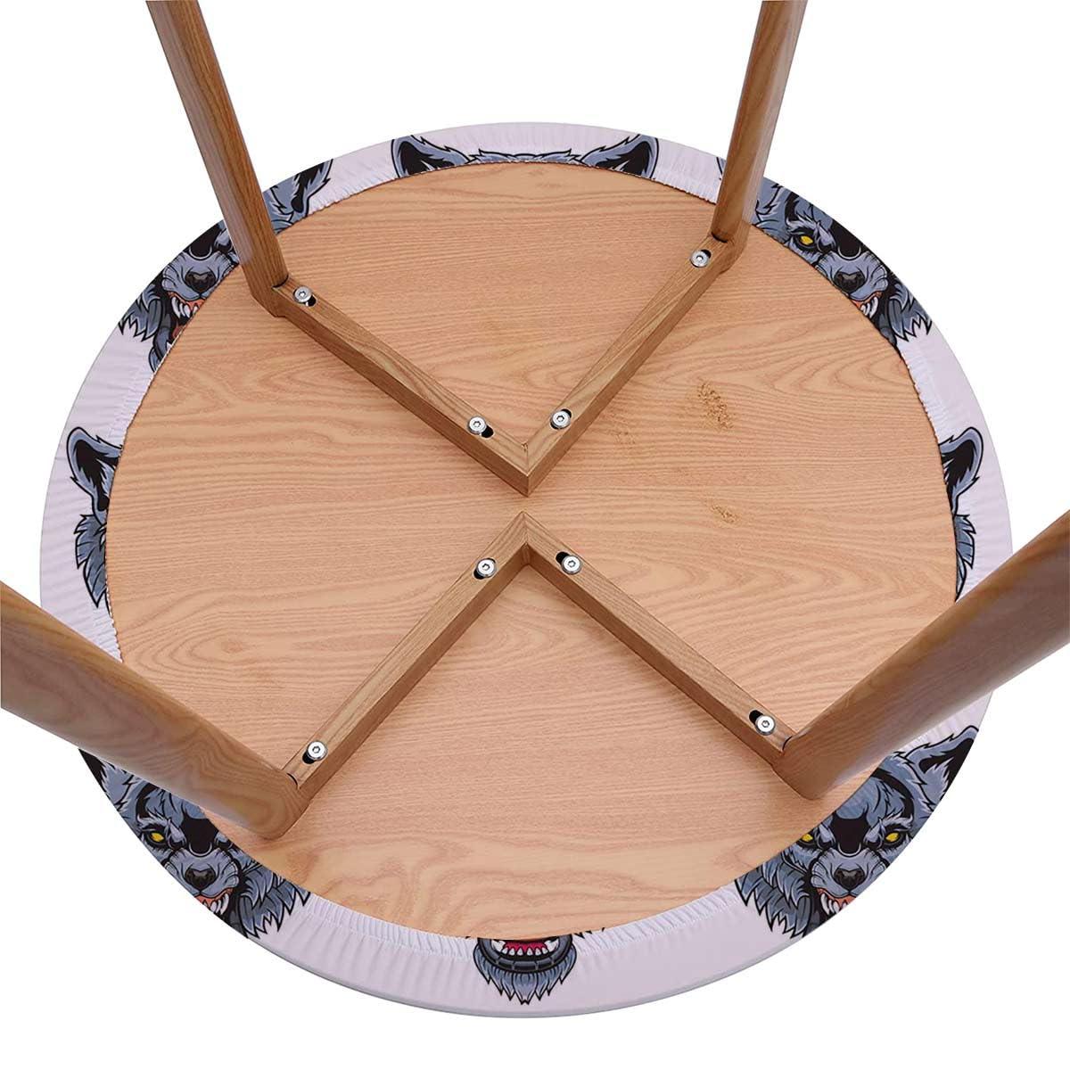 OOzie OOzie Black Red Yellow Tablecloth Overlay for Round Tables Scary Male Vampire Bloodthirsty Table Cover for Kitchen Dining Party Picnic Vampire Fits up 40\"-44\" Diameter Tables