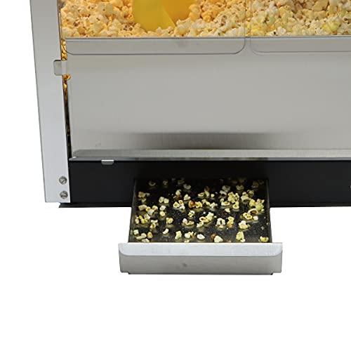Paragon Paragon 1911 Style Pop 8 Ounce Black & Chrome Popcorn Machine for Professional Concessionaires Requiring Commercial Quality High Output Popcorn Equipment