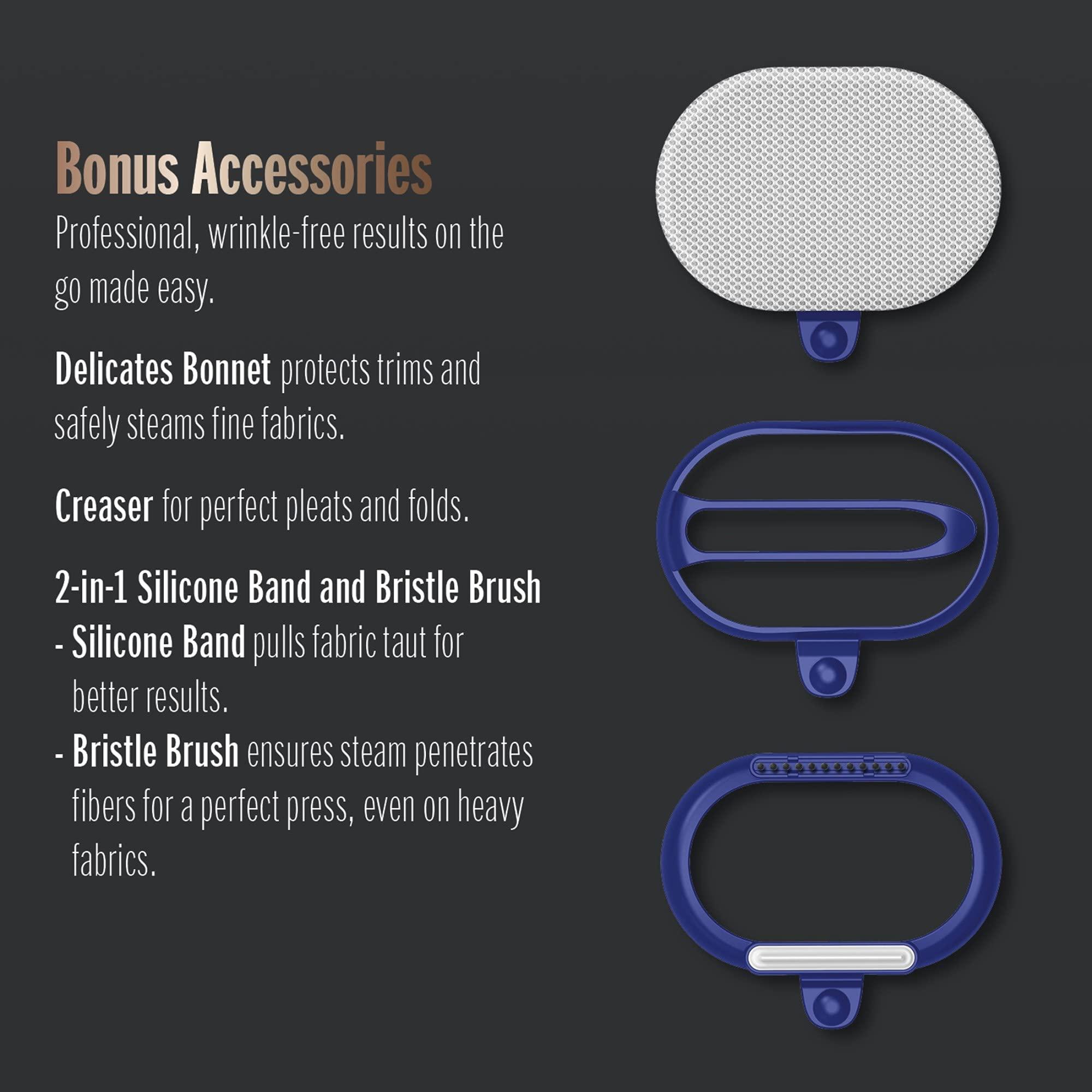 Conair Conair 2-in-1 Handheld Steamer and Iron for Clothes, Turbo ExtremeSteam 1875W Garment Steamer and Clothing Iron,Black / Blue