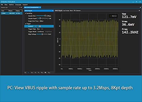 AVHzY AVHzY USB Power Meter USB 3.1 Tester Digital Multimeter Current Tester Voltage Detector Lua Interpreter Integrated DC 26V 6A PD 2.0/3.0 QC 2.0/3.0/4.0 pps Trigge