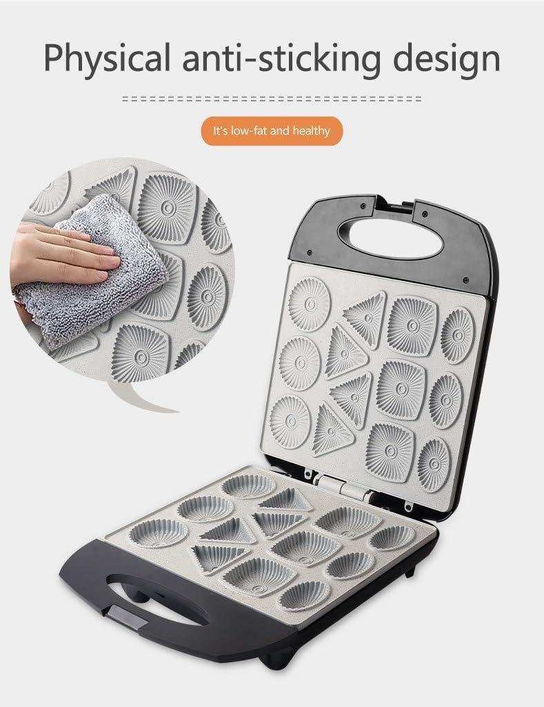 CParts Electric Cookie MakerWaffle Makers & IronsHousehold Biscuit Machine Scones Breakfast Machine Waffle Cake Baking Pan,Makes 13 Cookies Per Operation