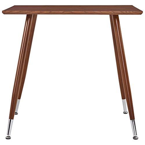 ZQQLVOO ZQQLVOO Bar Table Height Pub Table Bistro Kitchen Cafe Dining Easy Assemble Dining Table Brown 31.7\"x31.7\"x28.7\" MDF