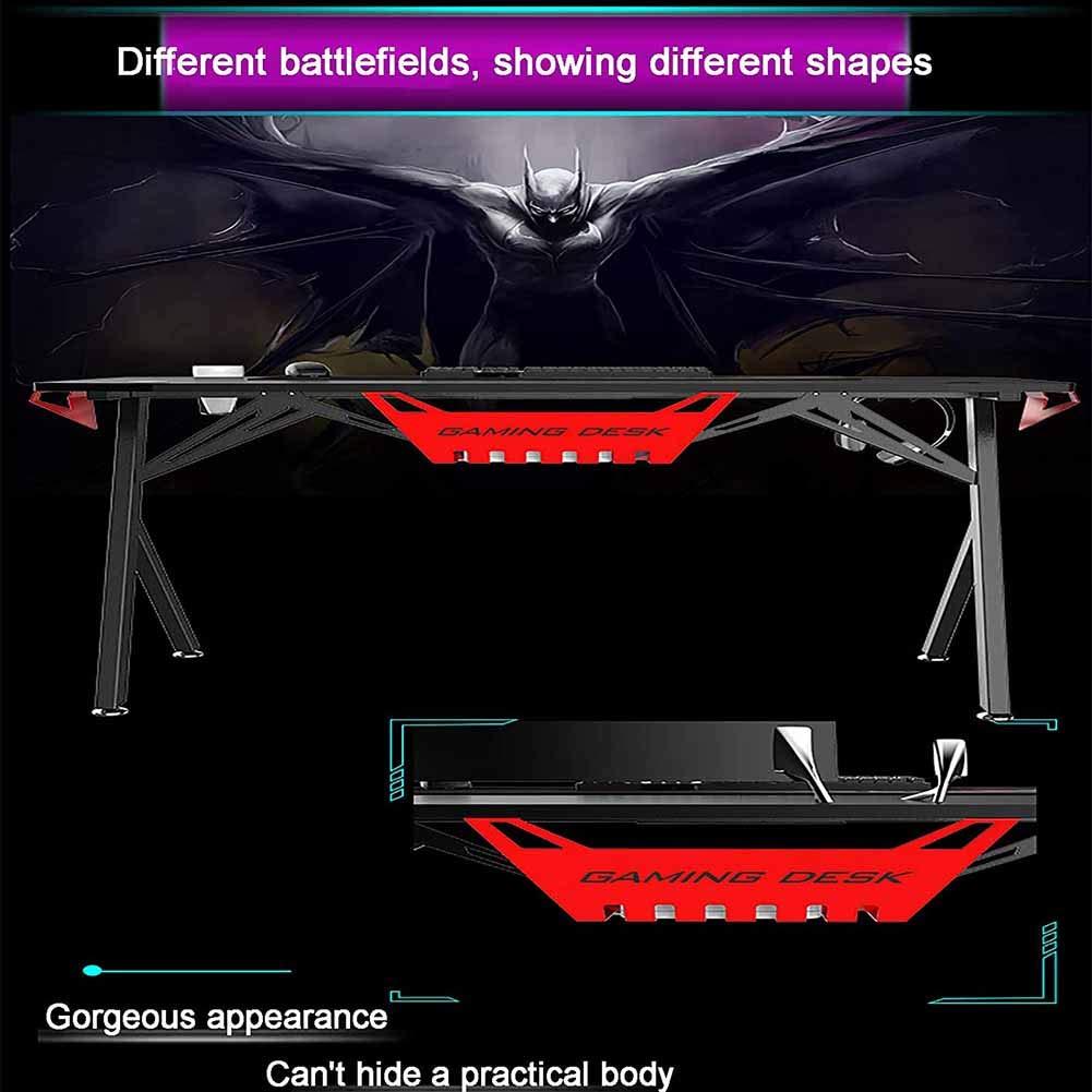 MNSSRN MNSSRN Large Desktop Game Table, Ergonomically Stable Home Computer Table, Multi-Function Desk, Learning Table, Competitive Game Table,140 * 60 * 75cm