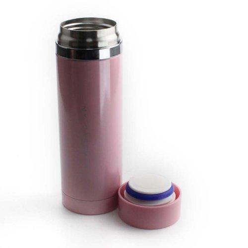 ?????(PEARL METAL) Pearl Metal H-6930 Water Bottle, 10.1 fl oz (300 ml), Direct Drinking Stainless Steel Mug, Pure Pink, Premium My Cafe Slim Direct