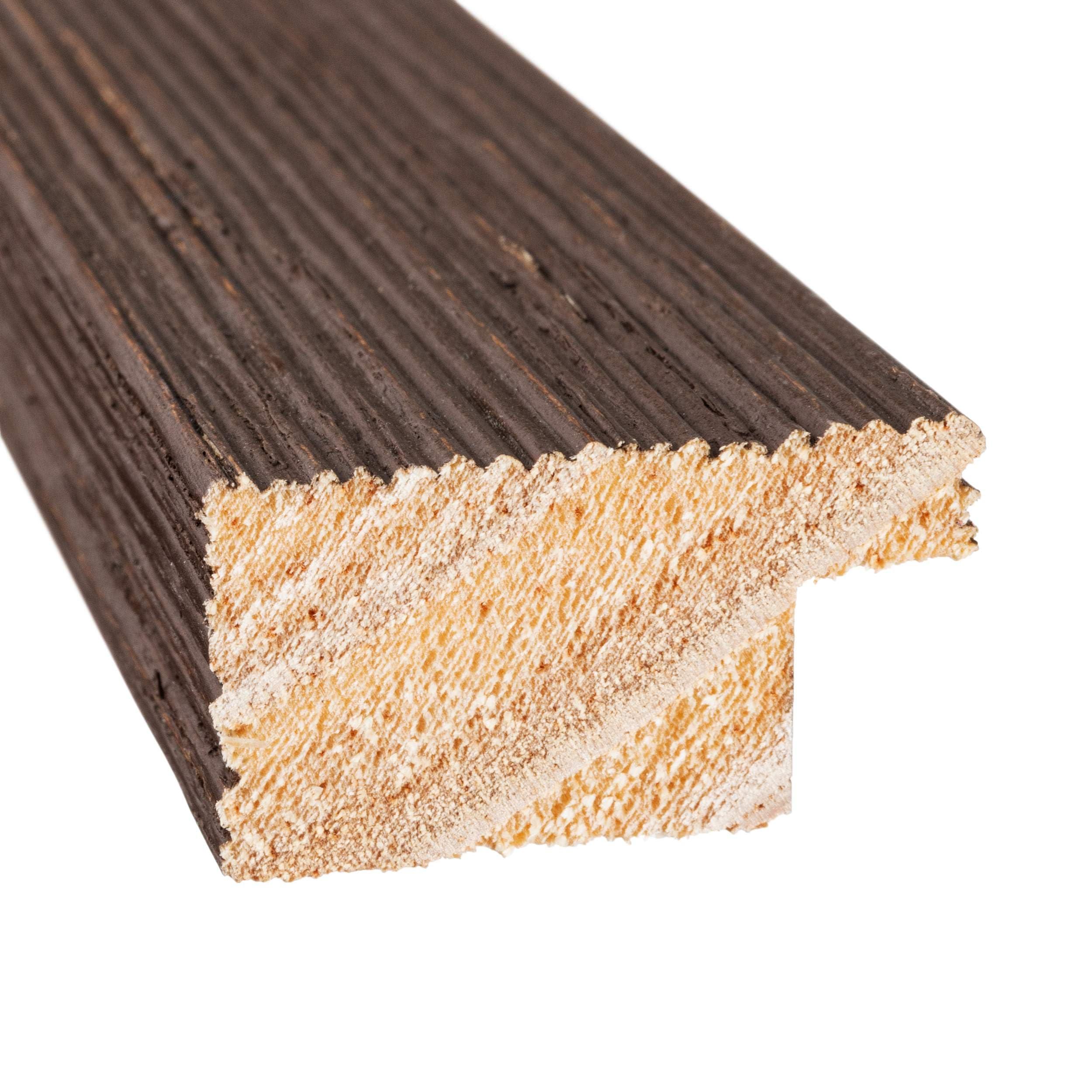 CustomPictureFrames.com 16x31 Frame Brown Farmhouse Solid Wood Picture Frame Width 1.5 Inches | Interior Frame Depth 0.5 Inches | Rustic Barnwood Brown Distressed Frame with UV Acrylic, Foam Board Backing & Hanging Hardware