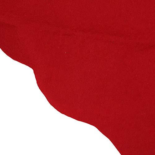Northlight Northlight Scalloped Edge Christmas Tree Skirt - 48\" - Red