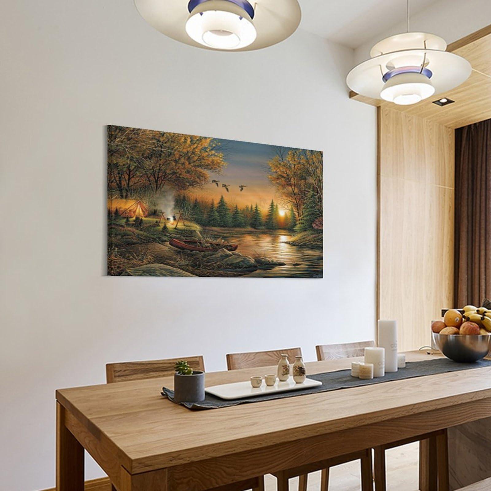 WITHMIST Terry Redlin Print Painting Landscape (99) Room Aesthetic Poster Print Art Wall Painting Canvas Posters Gifts Modern Bedroom Decor 08x12inch(20x30cm)