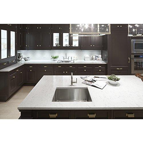 Kohler KOHLER K-5409-NA Strive 29-Inch x 18-5/16-Inch Undermount Medium SingleBowl Kitchen Sink with Basin Rack, Stainless Steel