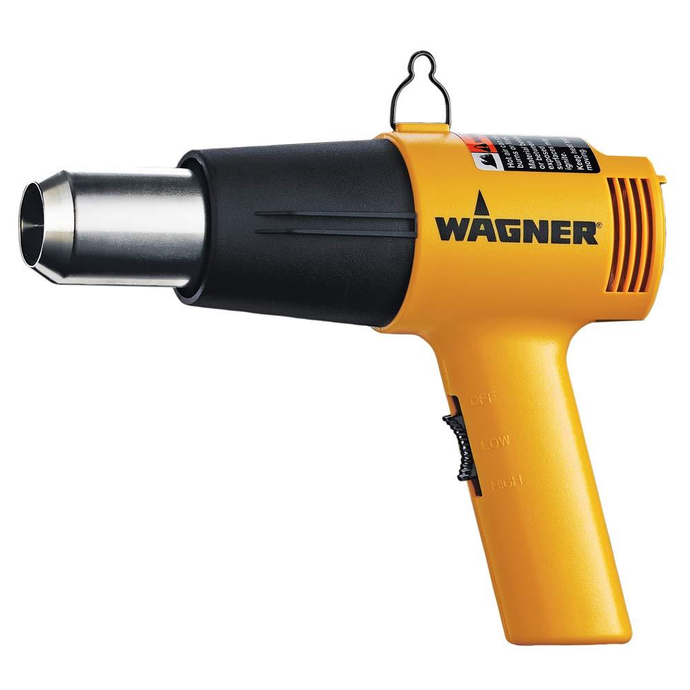 Wagner Power Products Wagner Spraytech 0503008 HT1000 Heat Gun, 2 Temp Settings 750F & 1000F, Great for Soften paint, Caulking, Adhesive, Putty Removal, Shrink Wrap, Bend Plastic Pipes, Loosen Rusted Nuts or Bolts
